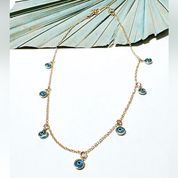 Evil eye necklace S630 - Picture 2 of 3